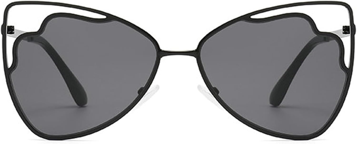 

Элитные металлические солнцезащитные очки «кошачий глаз» от Helena для женщин и мужчин, модные, большие, в стиле панк, солнцезащитные очки для активного отдыха, защита от УФ-излучения UV400, C1