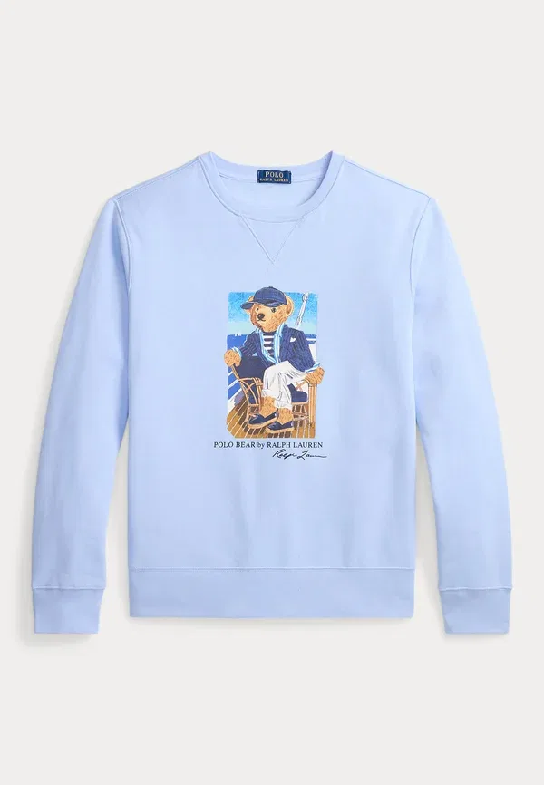 Свитшот Polo Ralph Lauren Polo bear sweatshirt, офисно-голубой — фото 4