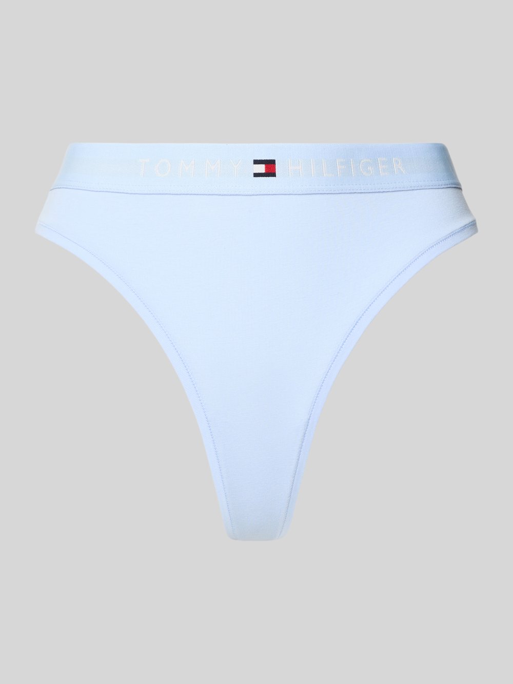 

Стринги из смеси хлопка и эластана TOMMY HILFIGER, светло-голубой