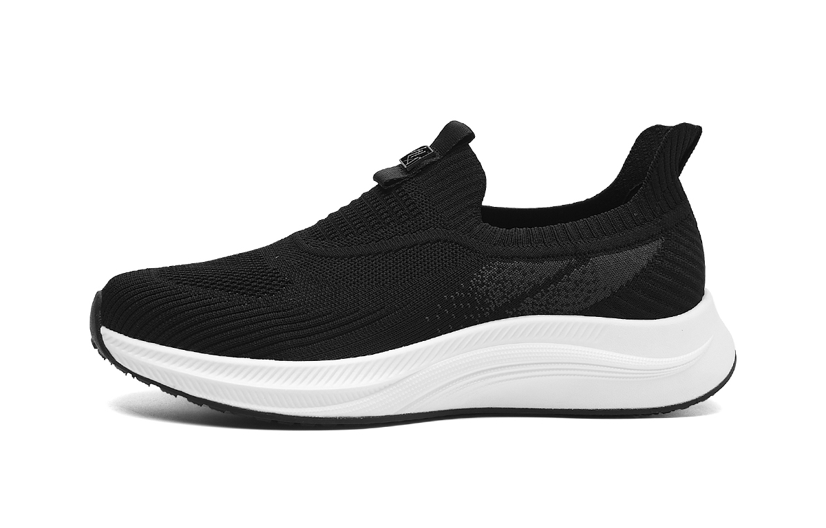 

Мужские легкие повседневные кроссовки Flyknit на дышащей платформе без застежек для пожилых мужчин HLA, серый