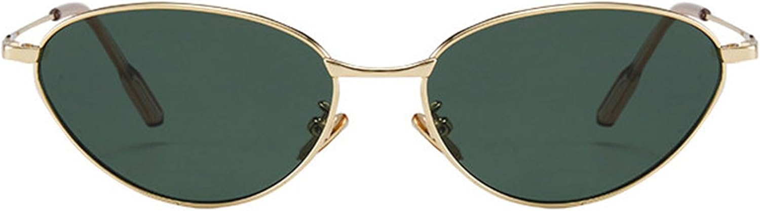 

Солнцезащитные очки в стиле ретро-винтаж, маленькие «кошачий глаз», для женщин и мужчин, узкая овальная металлическая оправа, модные оттенки, панк, серебристые солнцезащитные очки helena, C2