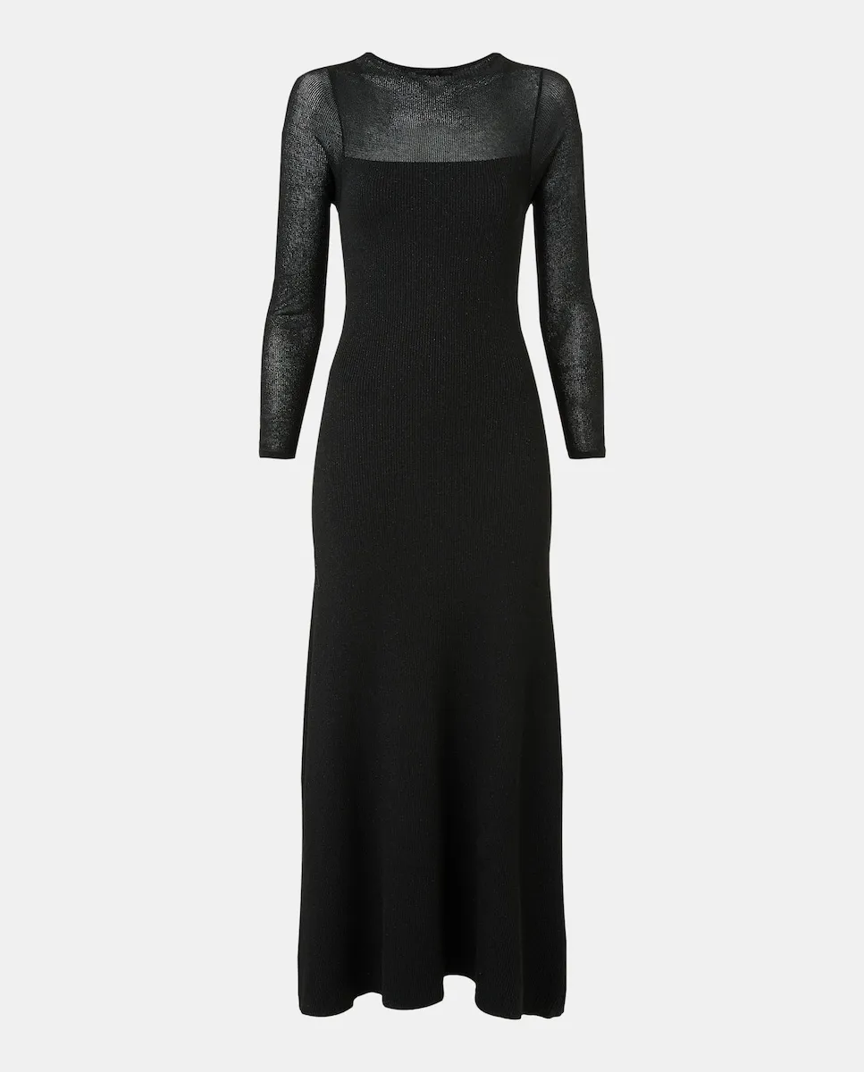

Однотонное женское платье с длинным рукавом Tintoretto, черный