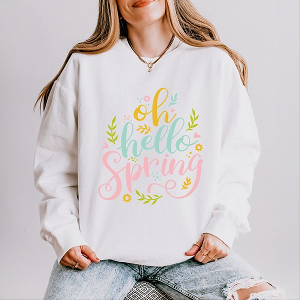 

Легкий свитшот Oh hello spring с эффектом окрашивания Simply Sage Market, White, Белый, Легкий свитшот Oh hello spring с эффектом окрашивания Simply Sage Market, White