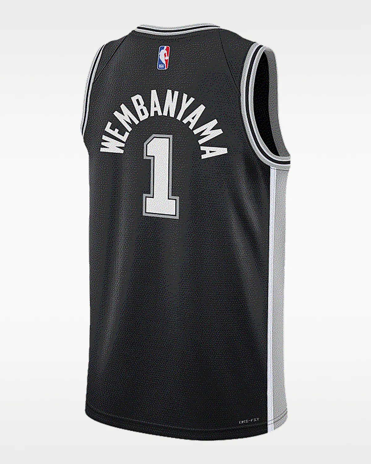Детская Nike NBA Swingman Jersey Victor Wembanyama San Antonio Spurs 2023/24 Icon Edition, Black — фото 2