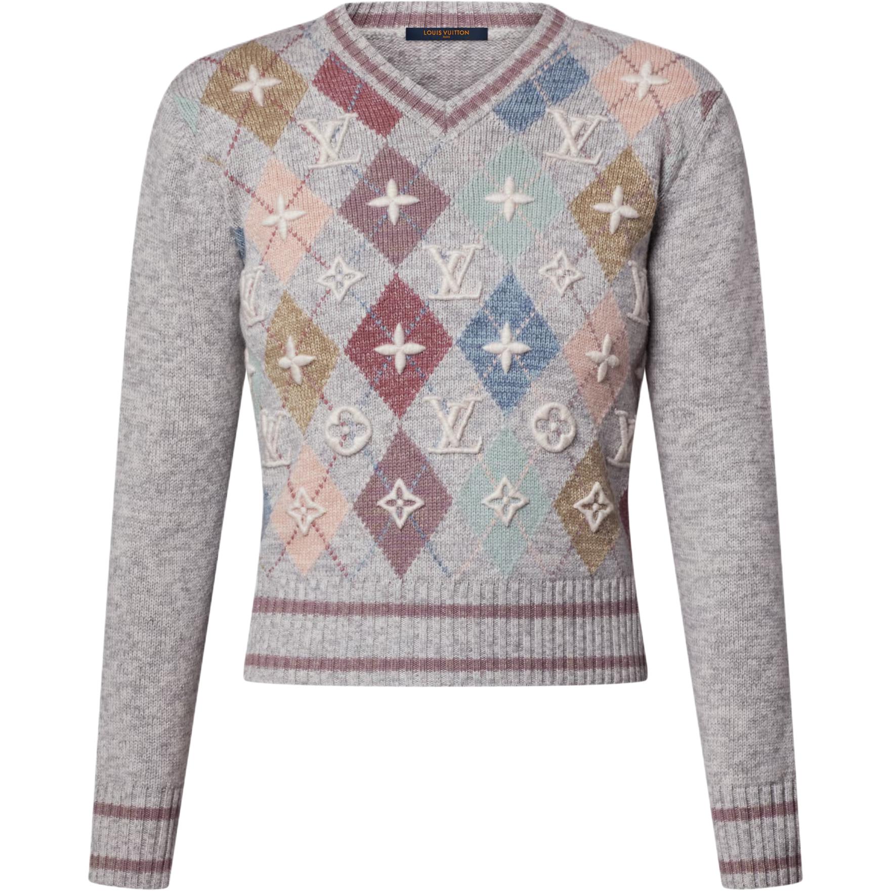 

SS26 Кашемировый свитер женский LOUIS VUITTON, серый