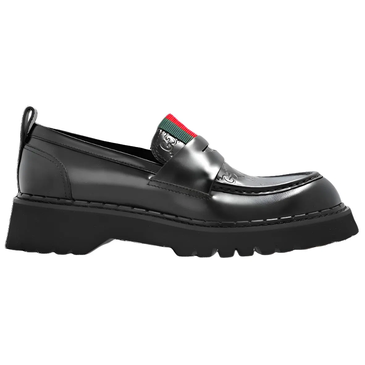 Лоферы кожаные GUCCI Original Shoe Box Included черный — фото 3