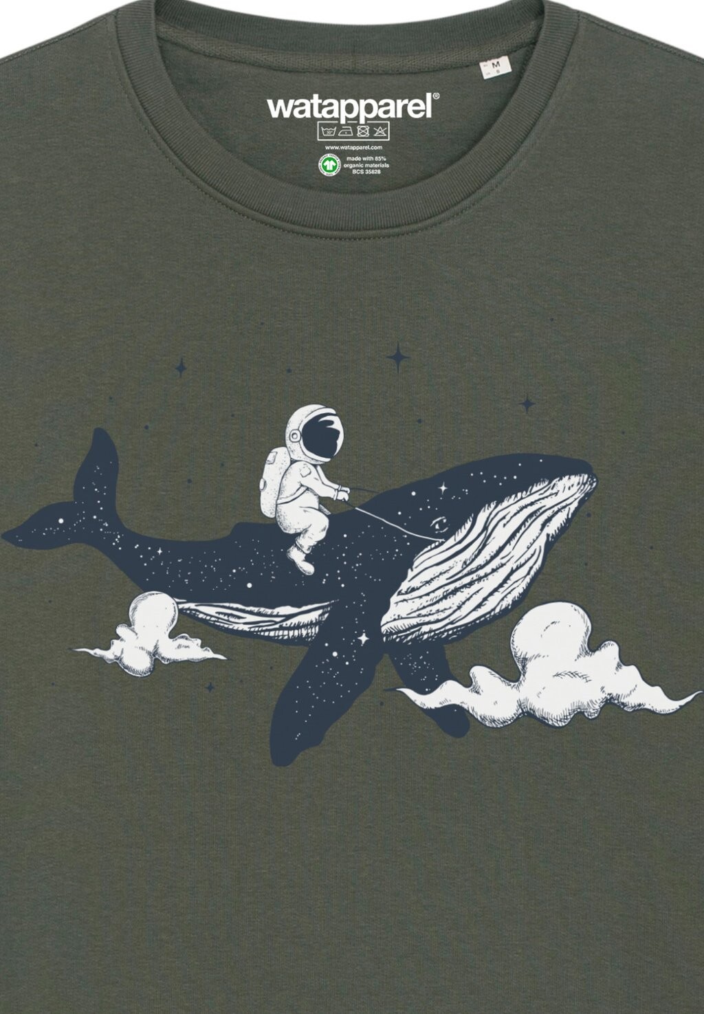 

Толстовка SPACEWHALE watapparel, хаки