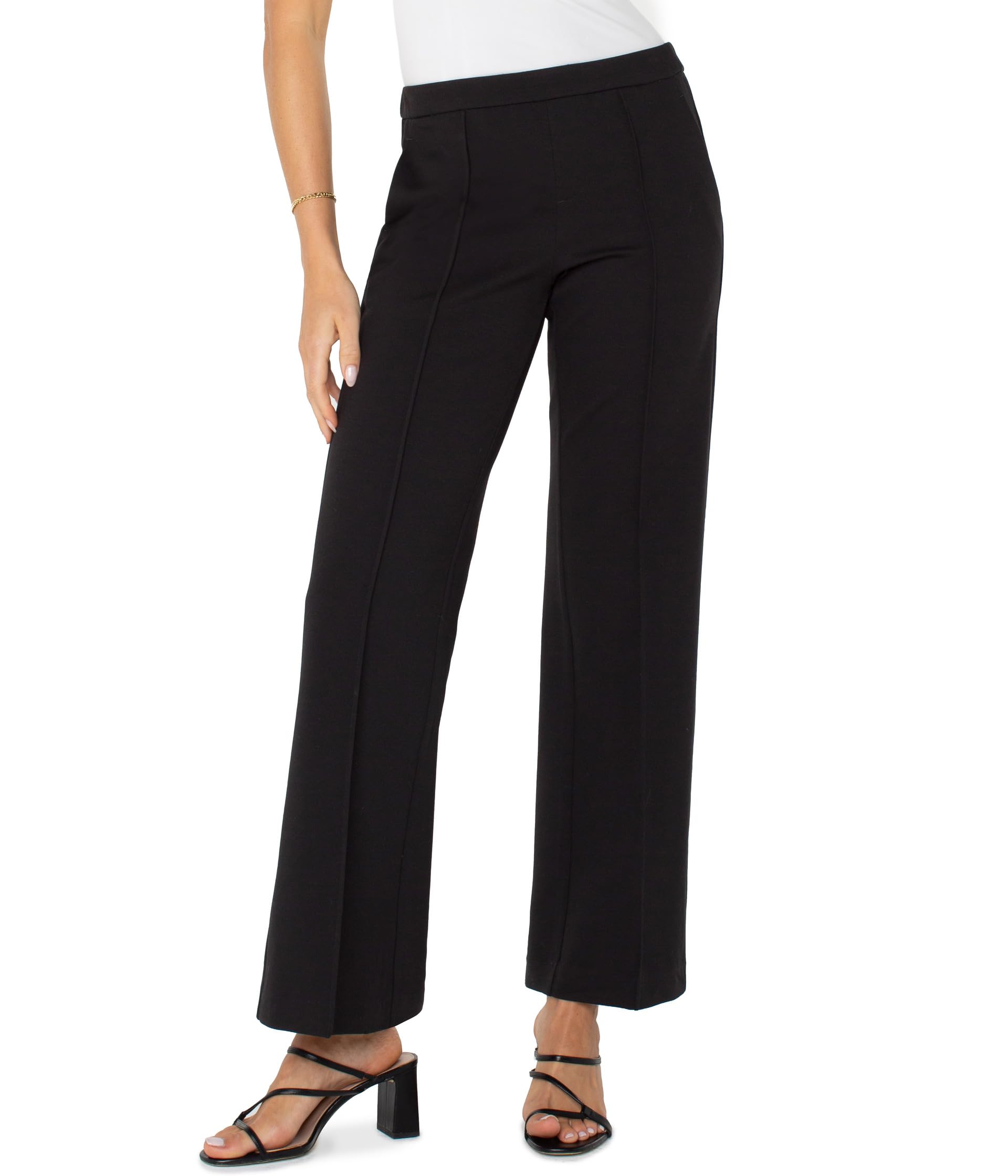 

Брюки Liverpool Los Angeles Pull-On Wide Leg Trouser 31", черный