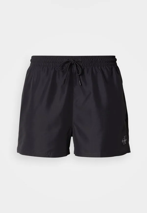 Плавки с поясом на шнуровке и графическим монограммом. Calvin Klein Swimwear, Black — фото 4