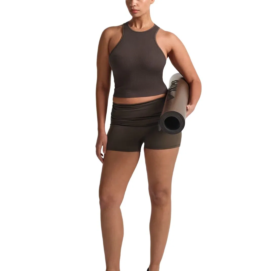 Топ-борцовка Ribbed Seamless Nike NSKM PHOENIX/NSKM TRUFFLE — фото 3