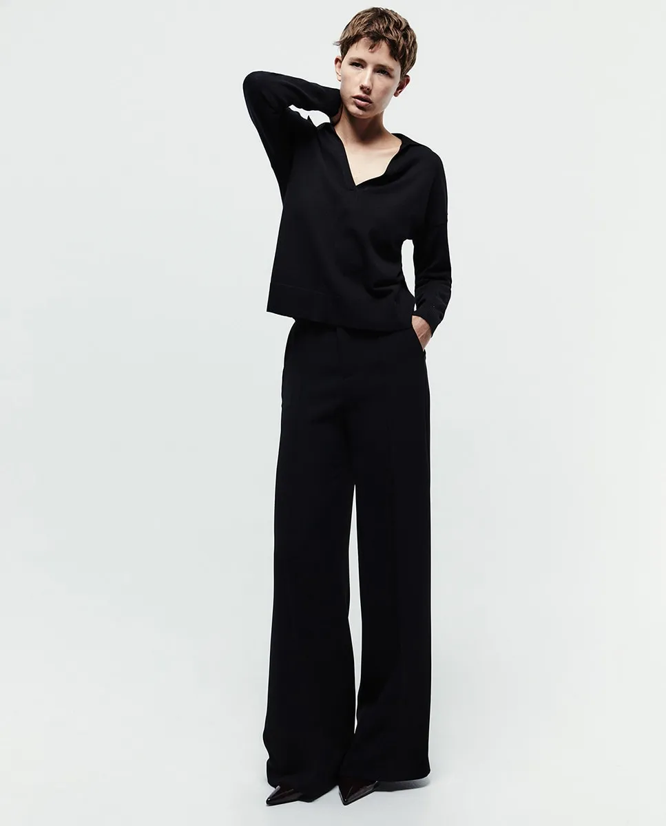 

Поло с воротником Sfera, черный