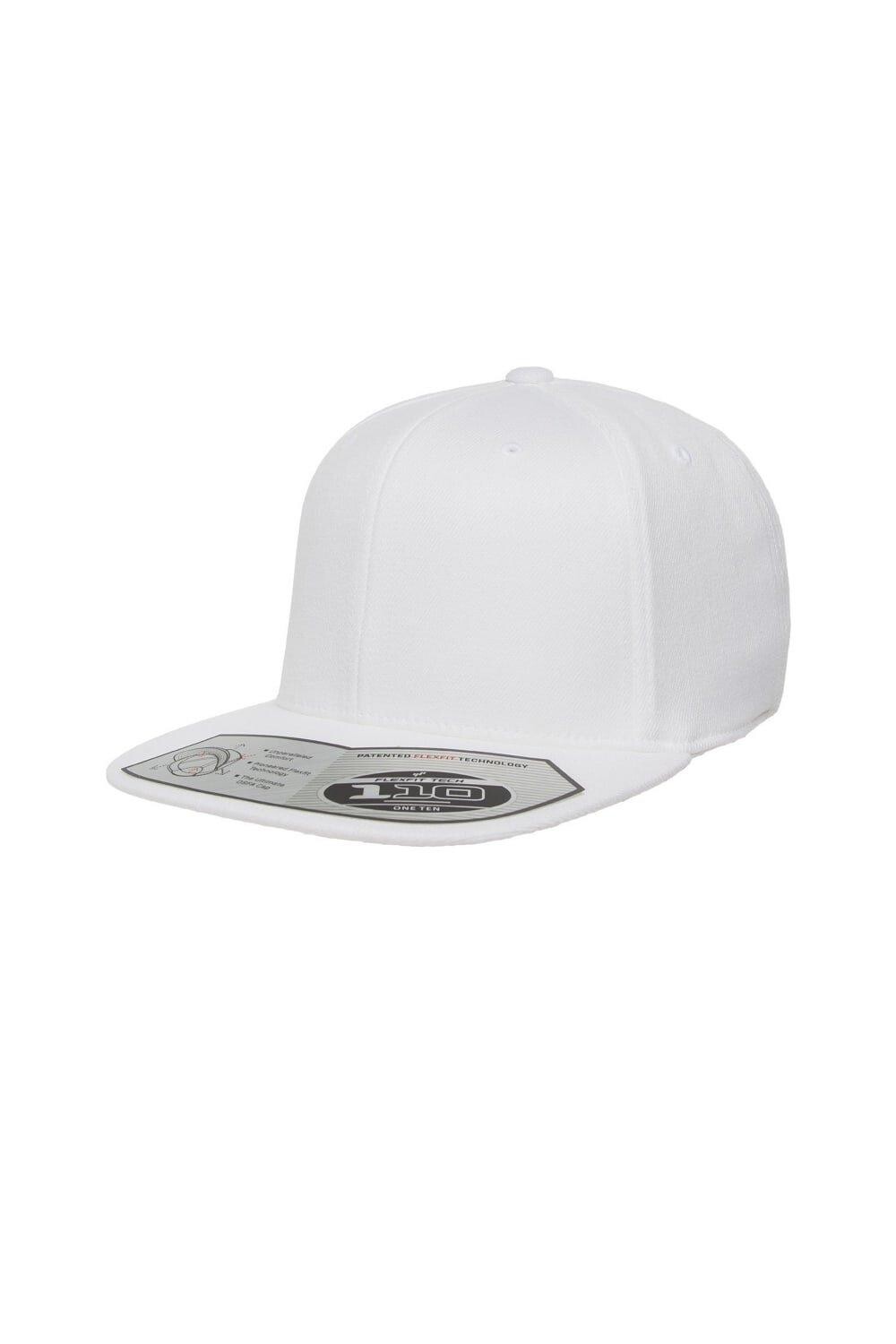 

Кепка Snapback простой формы Flexfit 110 Yupoong, белый