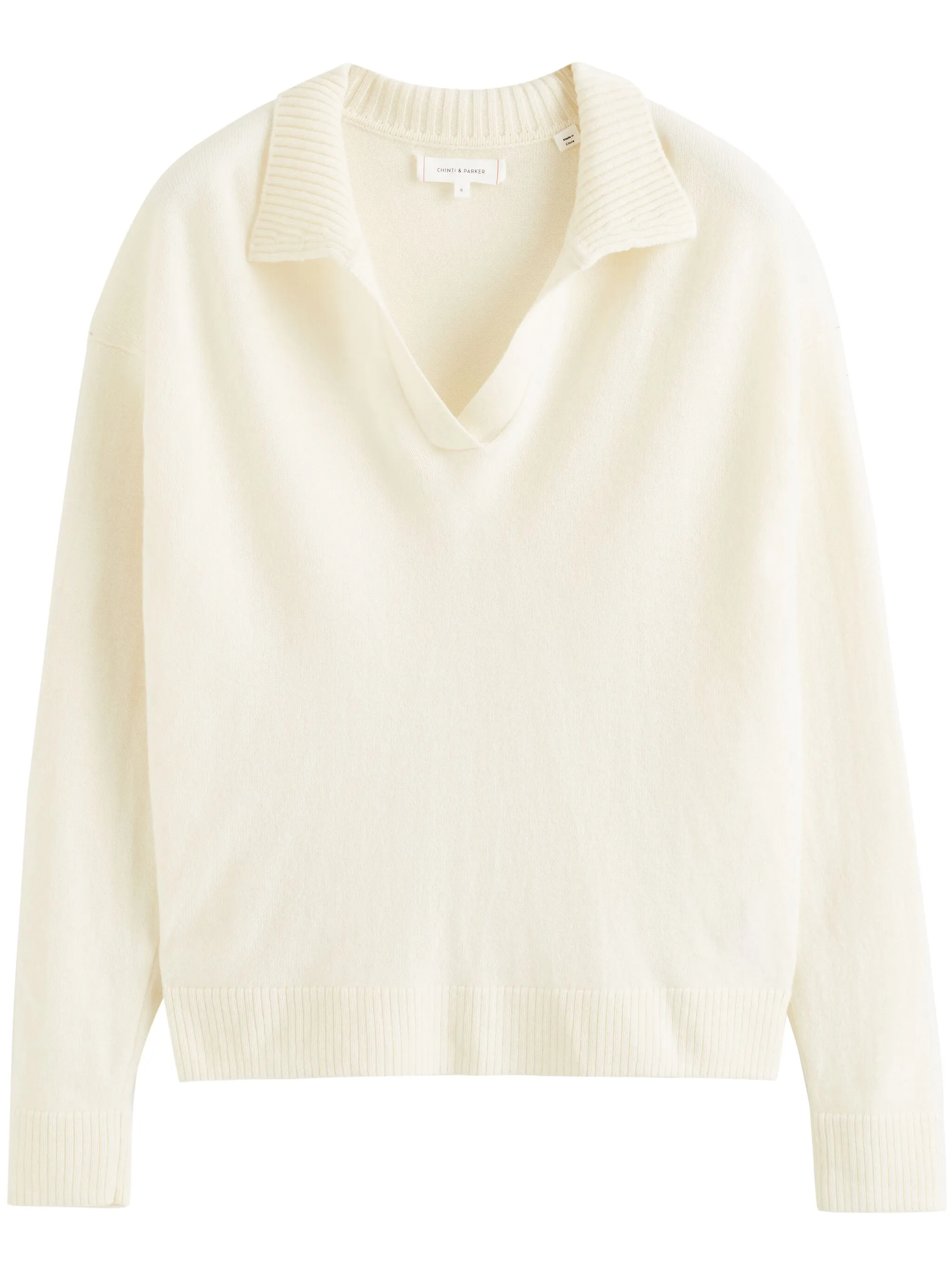 

Джемпер с V-образным вырезом Chinti & Parker, белый