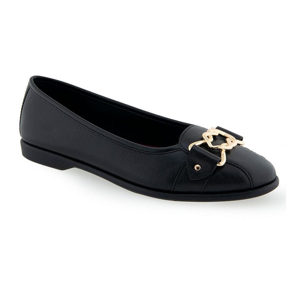 Женские кожаные балетки Aerosoles Bia, цвет Black Leather