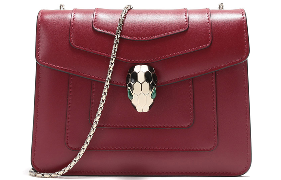 

BVLGARI Сумка Serpenti Forever из телячьей кожи с цепью