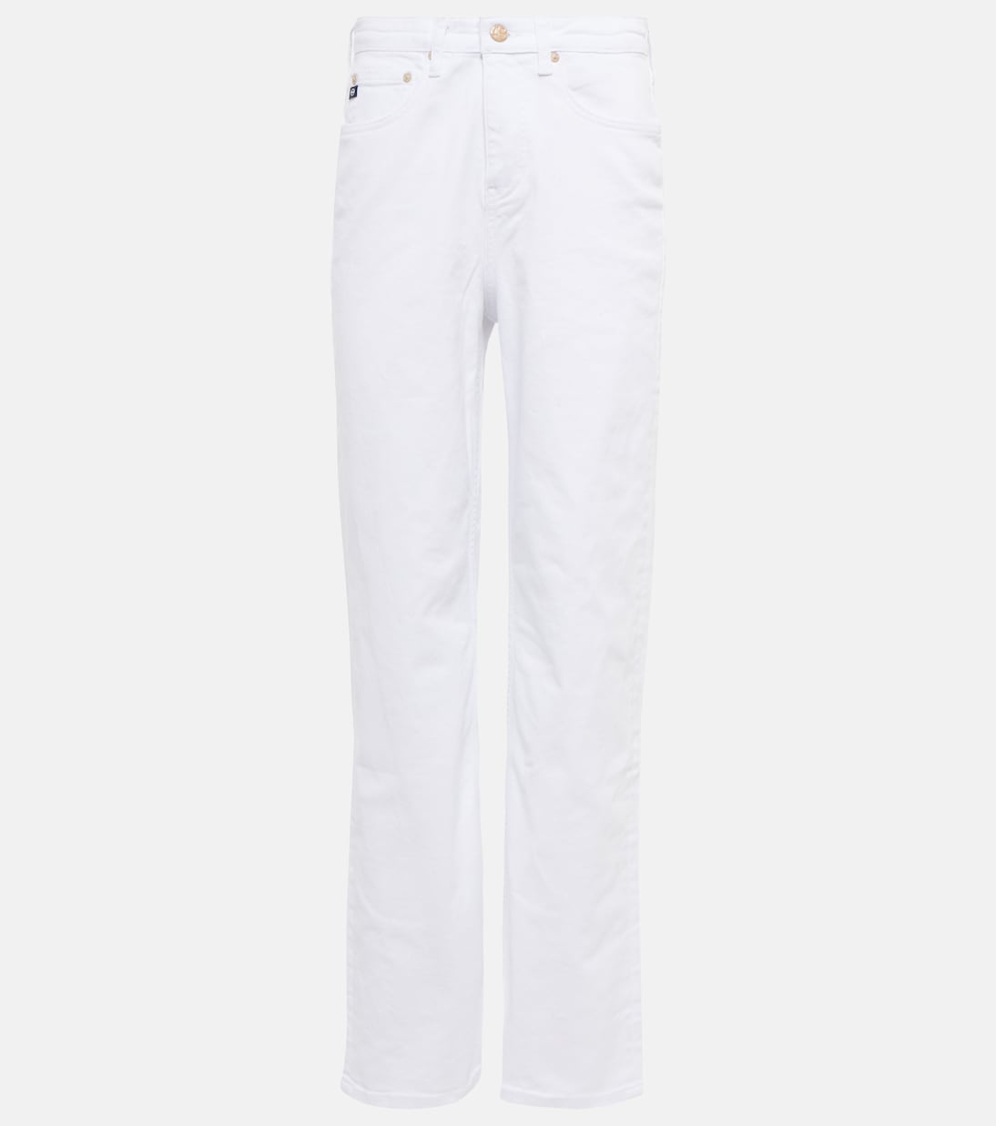 

Широкие джинсы с высокой талией AG Jeans, Wht
