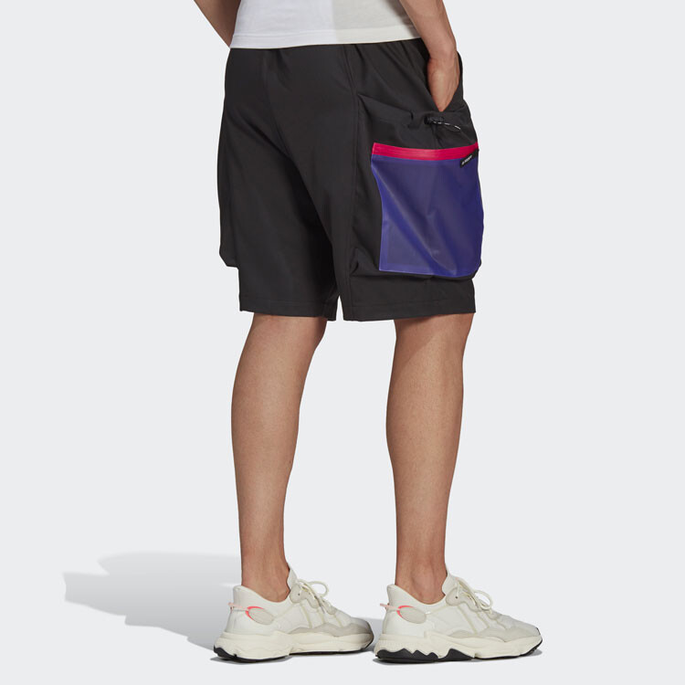 Шорты мужские Adidas Originals с накладными карманами, черный — фото 3