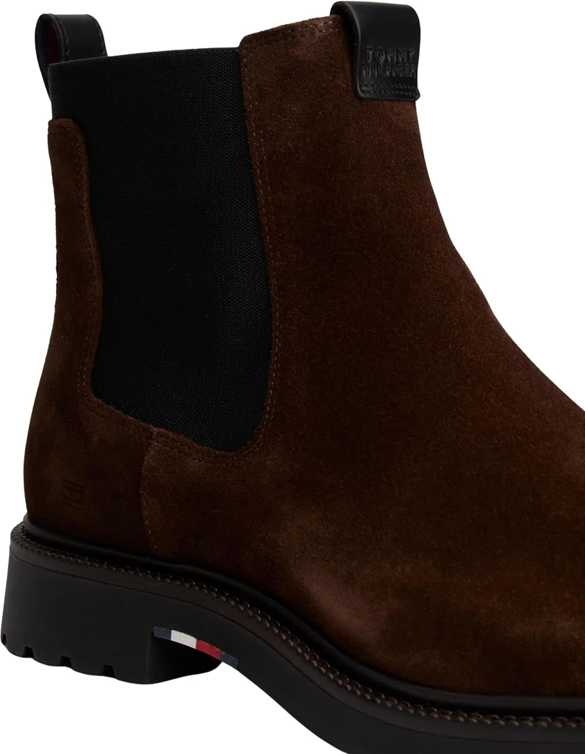 Мужские низкие ботинки Tommy Hilfiger Comfort Lwt SDE Chelsea Fm0fm05592, коричневый — фото 4