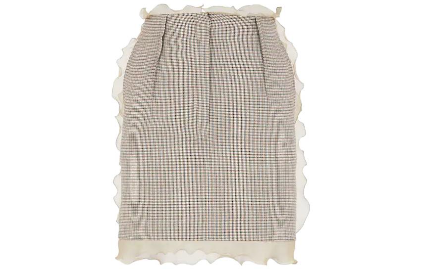 

Юбка в клетку FENDI, бежевый