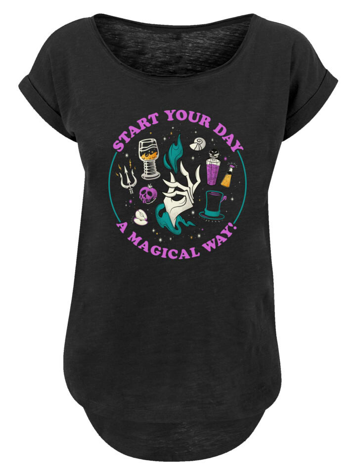 

Футболка F4NT4STIC Long Cut T-Shirt Disney Villians Start Your Day A Magical Way, черный