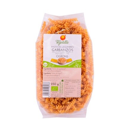 

Espirales De Garbanzos Sin Gluten Bio 250 г, Vegetalia