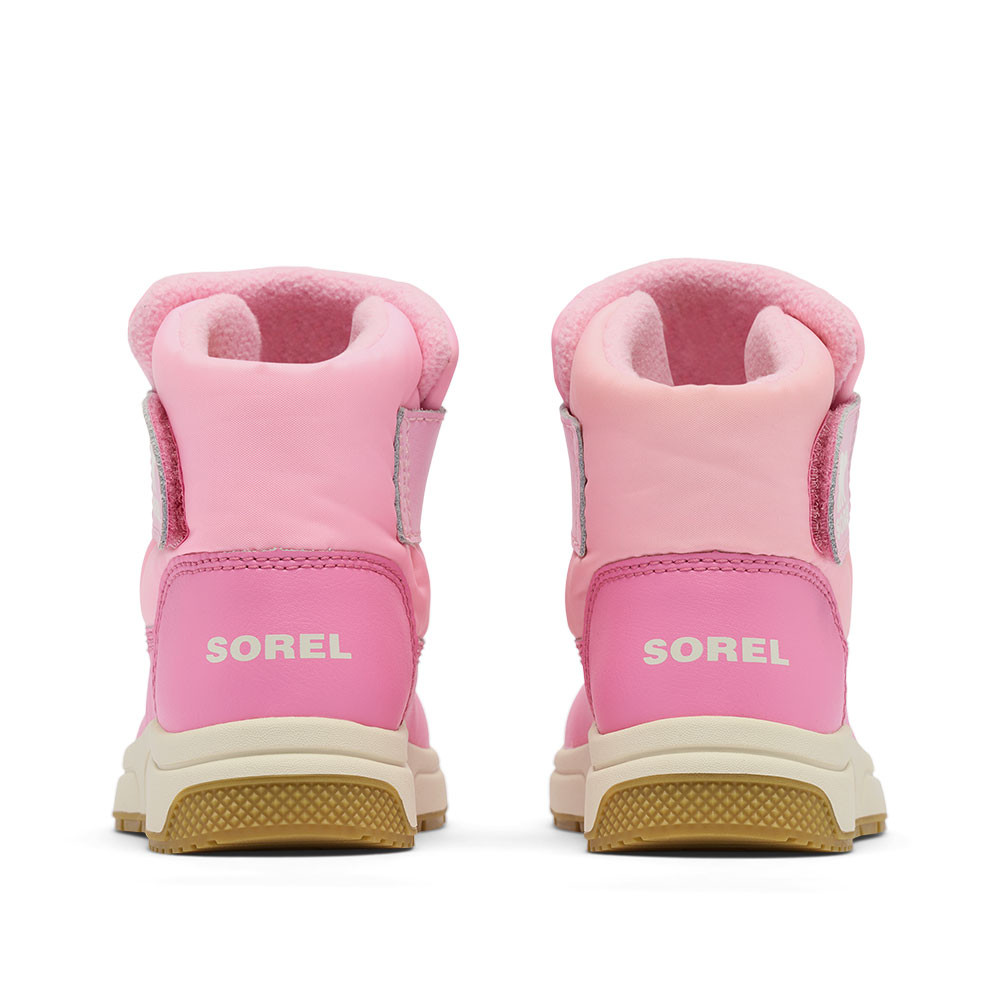 Водонепроницаемые зимние ботинки Sorel Whitney III Mid Strap (для маленьких детей), Pink Flare — фото 2