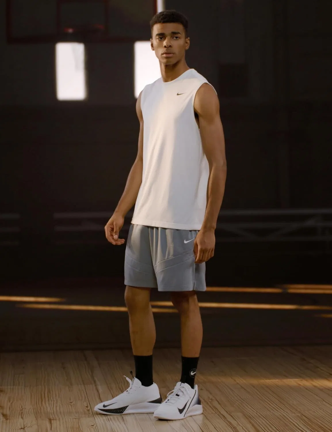 Кроссовки Nike GT Jump Academy на шнуровке, унисекс, для взрослых, White, Silver, Black — фото 3