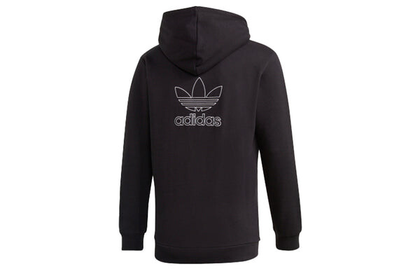 Толстовка originals logo printing loose sports black Adidas, черный — фото 2