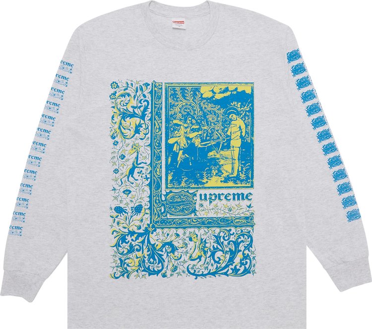 

Лонгслив Supreme Saint Sebastian 'Ash Grey', серый