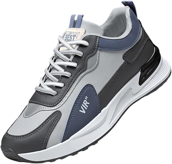 

Винтажные дышащие кроссовки для бега Удобные мужские винтажные кроссовки для бега - дышащие, противоскользящие кроссовки для активного отдыха на улице Clolinde, серый