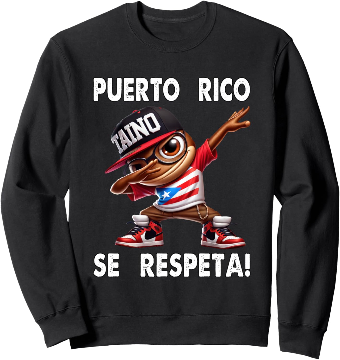 

Пуэрто-Рико Se Respeta! Толстовка с флагом Coqui Taino Dub Boricua PR Puerto Rico Se Respeta Collection, More Here, черный