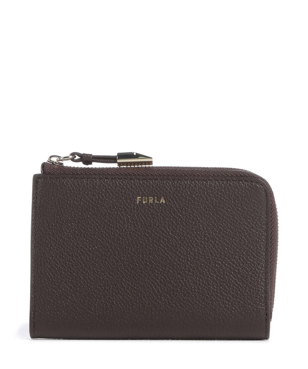 

Кошелек goccia m из зерненой кожи Furla, коричневый