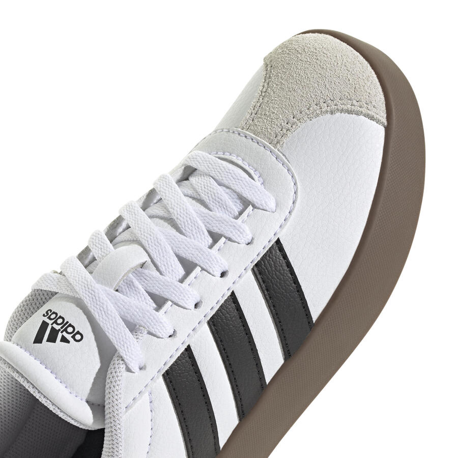 Детские спортивные кроссовки ADIDAS VL Court белые/черные/серые — фото 3
