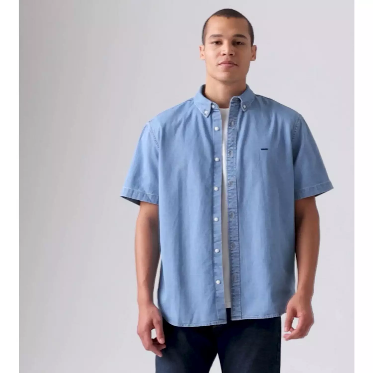 Аутентичная рубашка с коротким рукавом на пуговицах Levi's, цвет Bright White - White — фото 4