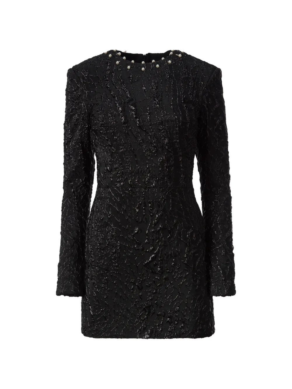 

Мини-платье с жемчужными деталями Mia Peculiar, черный