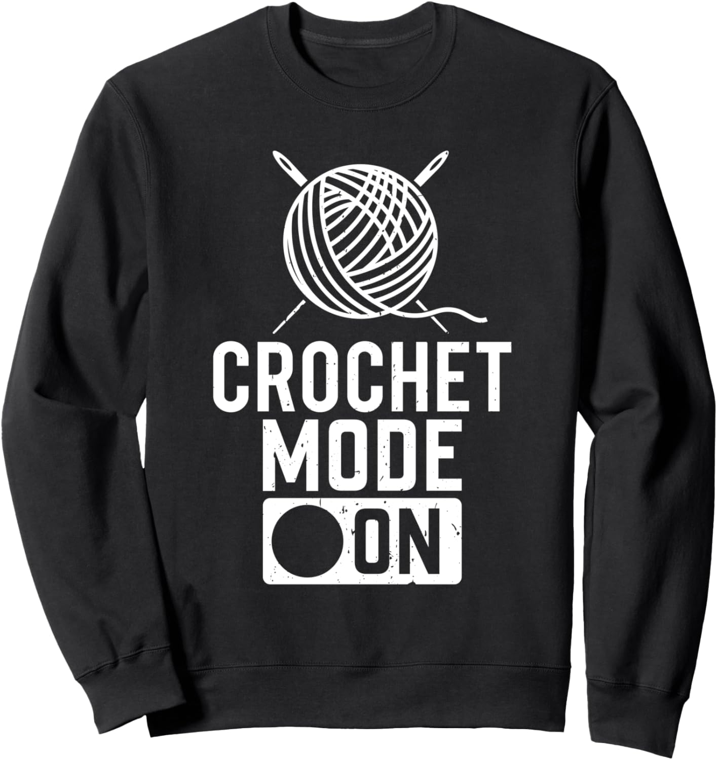 

Режим вязания крючком включен - Вязание крючком. Толстовка Crocheting Crocheter, черный