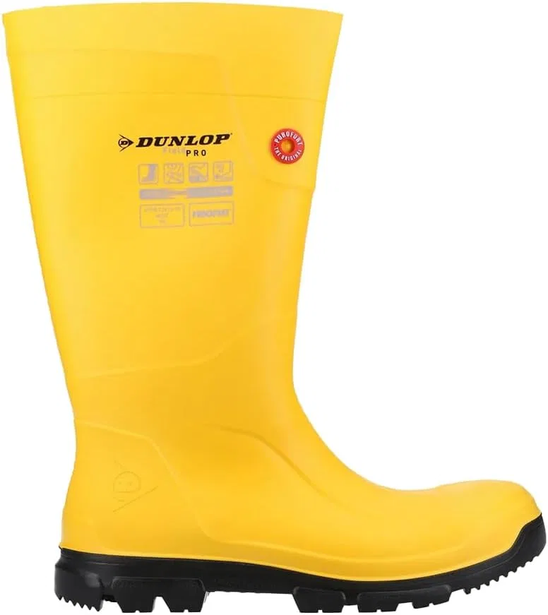 Ботинки Dunlop Purofort Fieldpro Wellington, Yellow / Black — фото 3