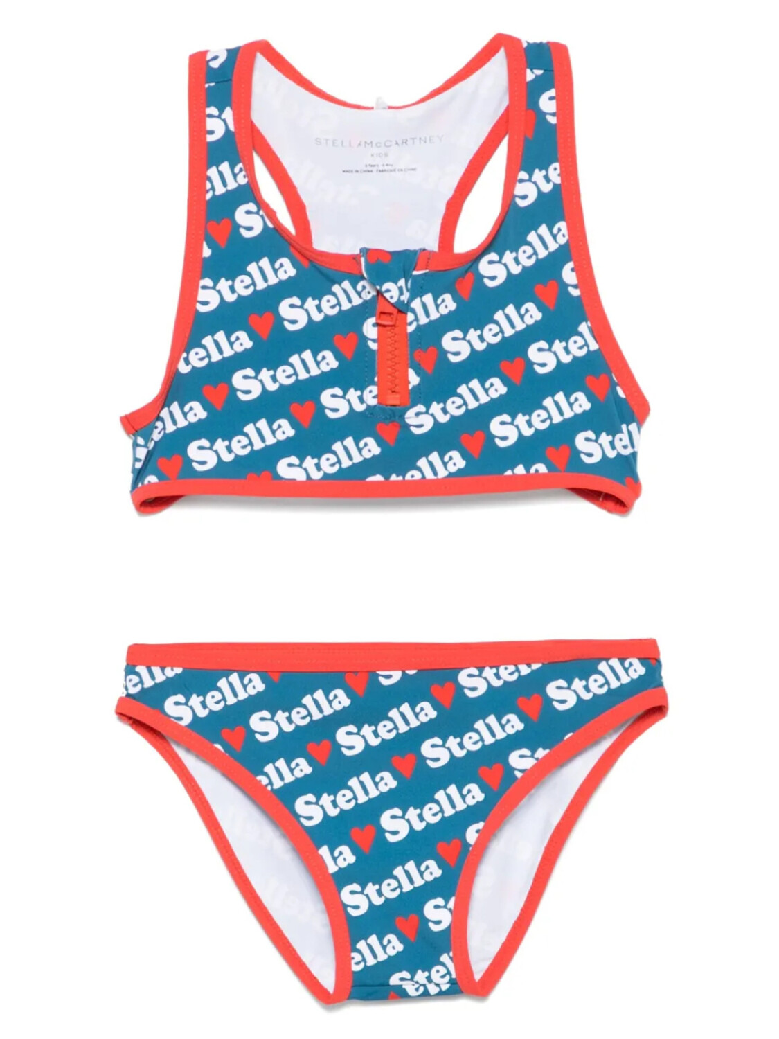 

Stella McCartney Kids бикини с логотипом, синий