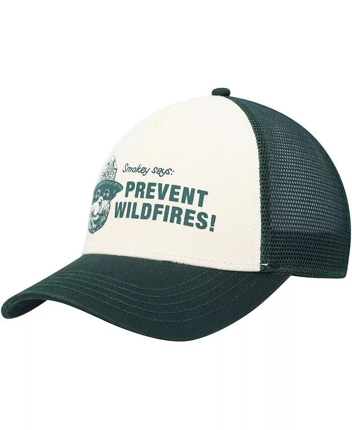 

Мужская зелено-кремовая шляпа Smokey the Bear Sinclair Snapback American Needle