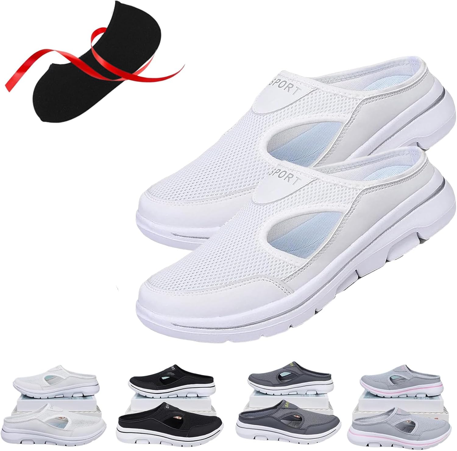 

Ортопедические мужские сандалии Elsvia, удобные, дышащие, поддерживающие спортивные сандалии Xlatd, белый