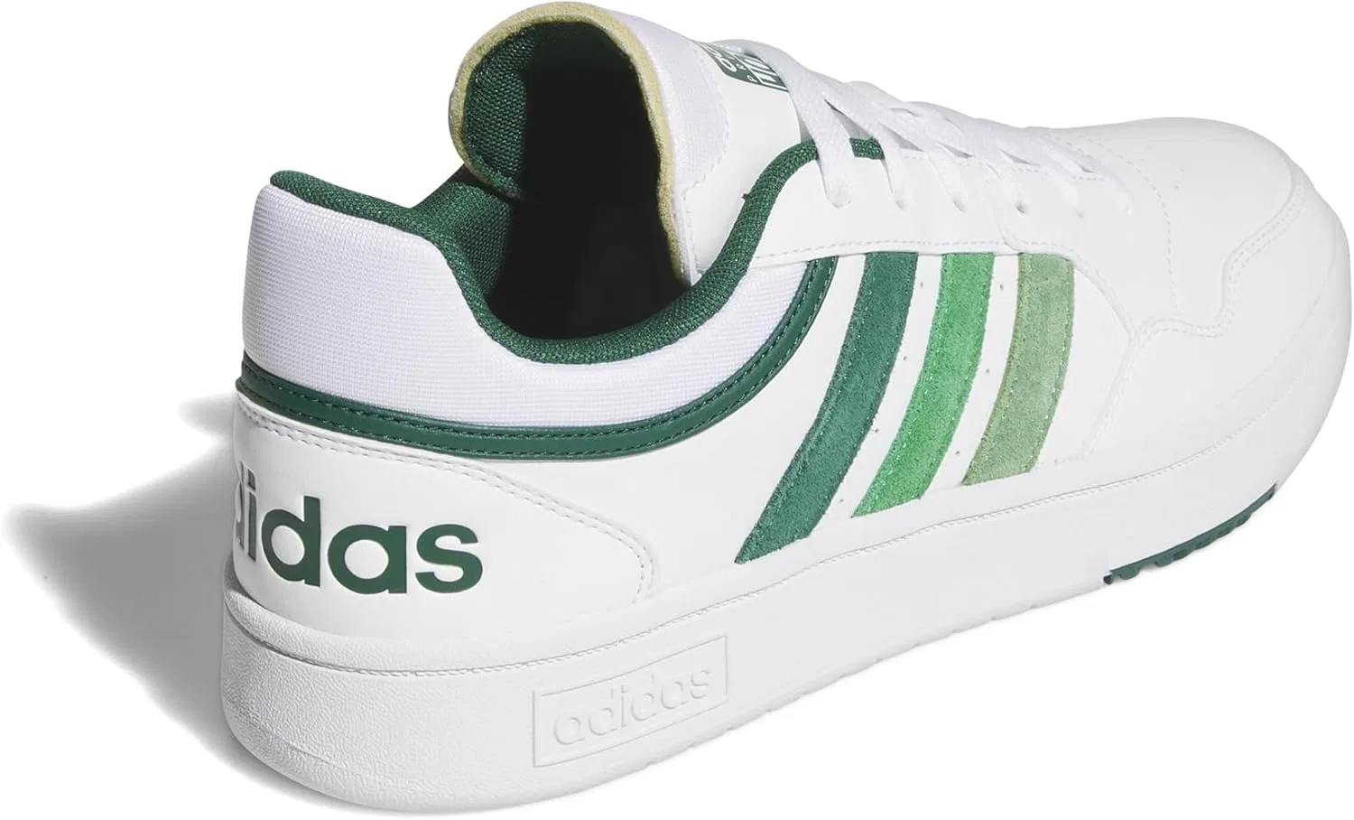 Мужские кроссовки Adidas Hoops 3.0 Low Classic Vintage, Cloud White Collegiate Green — фото 3