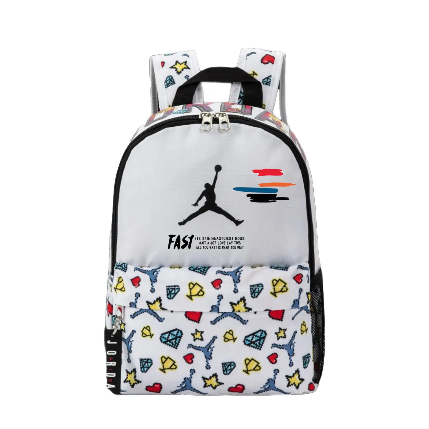 

Jordan Полиэстеровый рюкзак унисекс белый, White