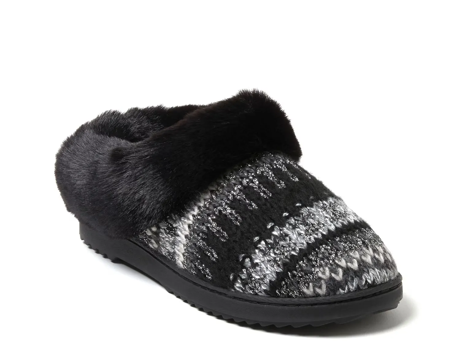 Тапочки Hannah Clog Slipper Dearfoams, черный