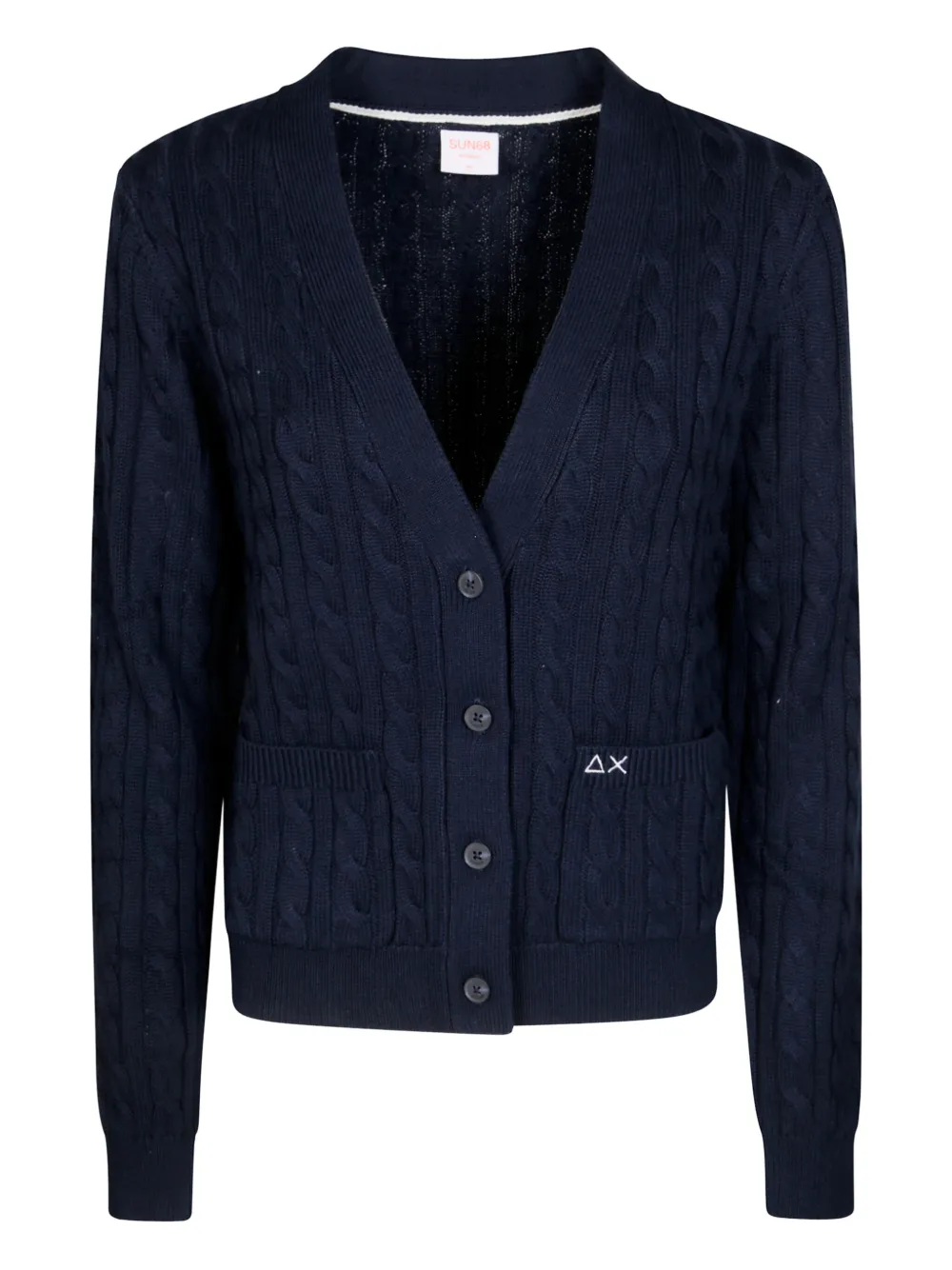 

Кардиган фактурной вязки Sun67, синий