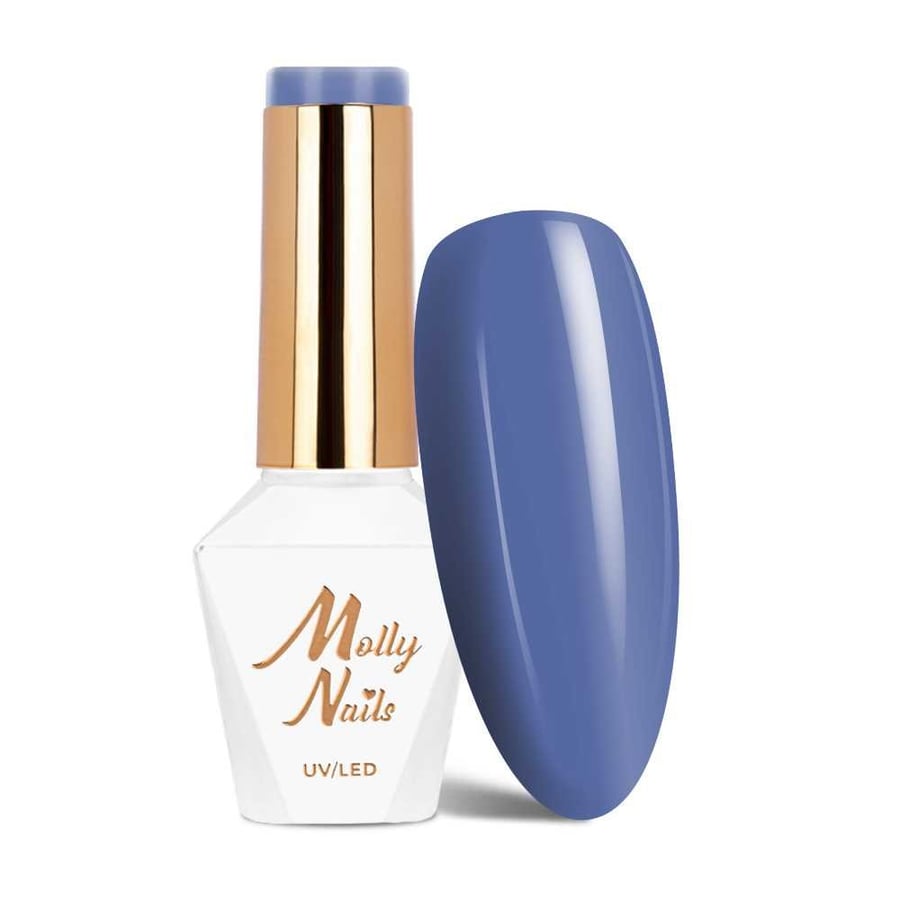 

Гибридный лак для ногтей Molly Nails Blue Sky Purple Blue HEMA/Di-HEMA Free 8 г № 115