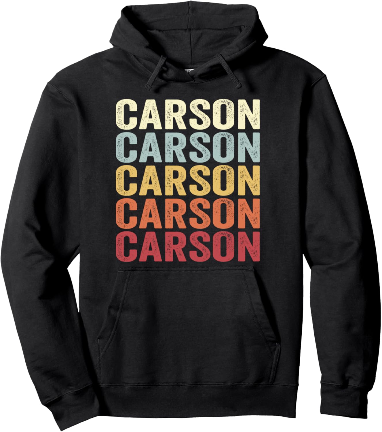

Карсон, Калифорния, Карсон, Калифорния, Ретро винтажная толстовка с текстом Carson California Carson Ca Retro Vintage, черный