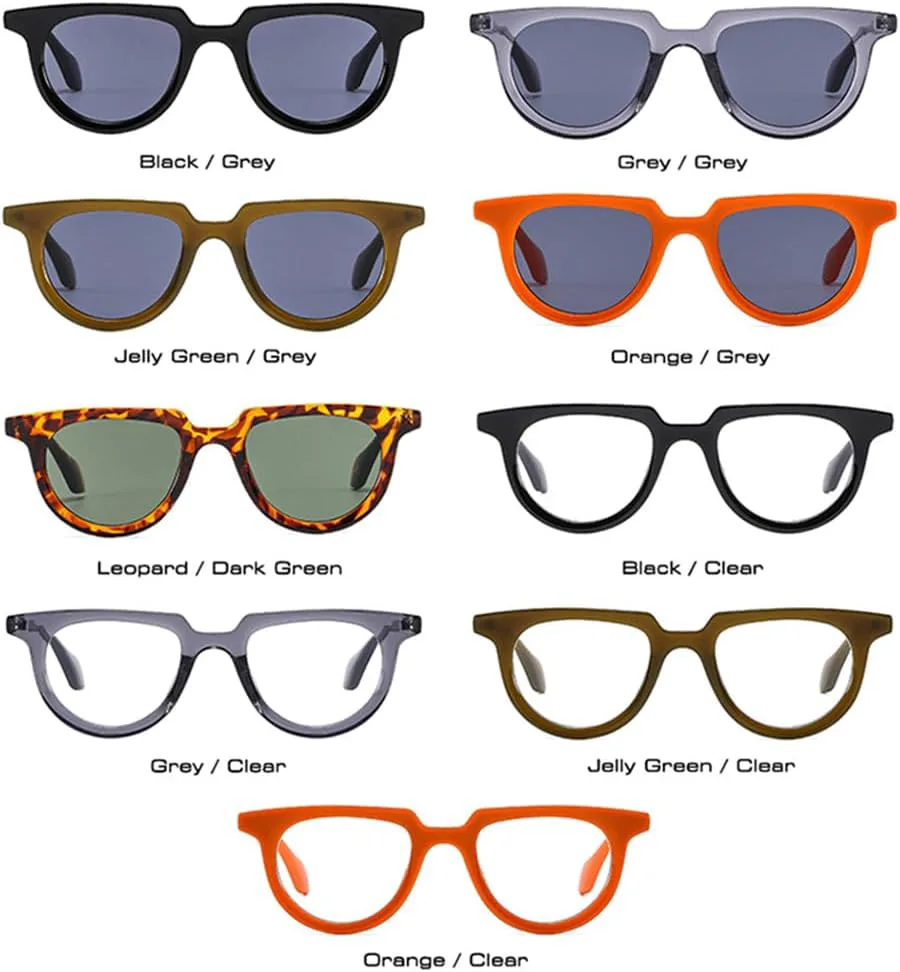 

Солнцезащитные очки UV400 - овальные, желейного цвета, с панк-леопардовым принтом, для женщин и мужчин, для бега и активного отдыха UYPTK, Leopard Dark Green