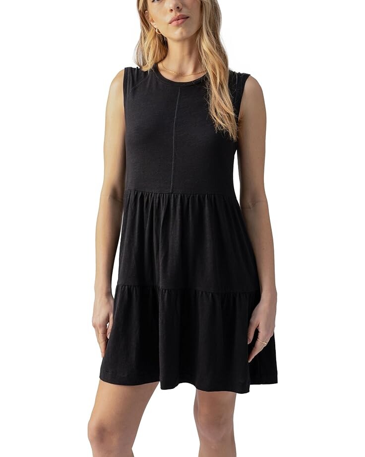 

Платье Sanctuary Exposed Seams Muscle Tank, черный