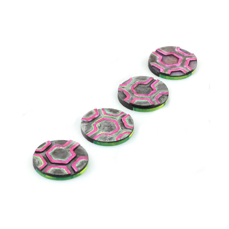 

Шестигранные подставки L, 40 мм – флюро-зеленый, Miniature Bases (Battle Kiwi)