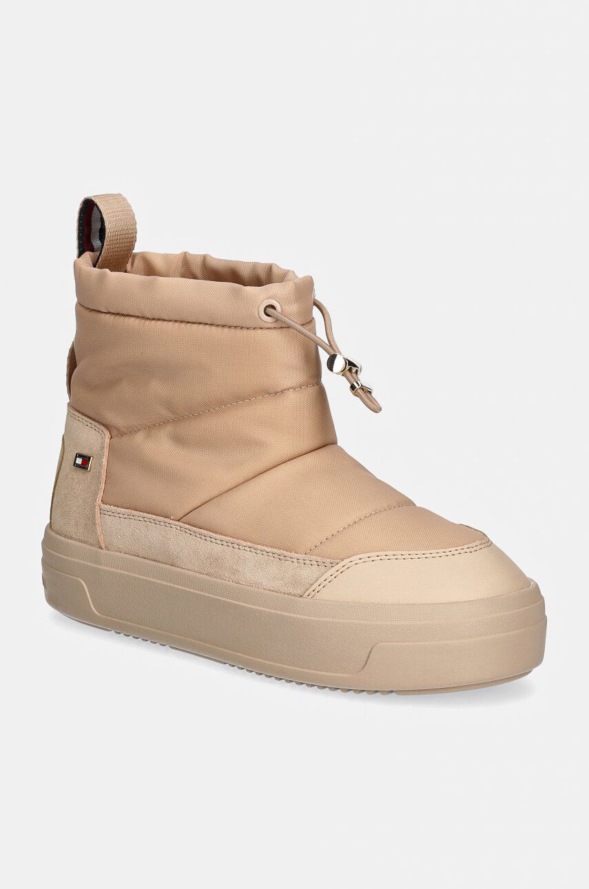 

Зимние ботинки Tommy Hilfiger FLAG NYLON MINI SNOWBOOT, бежевый